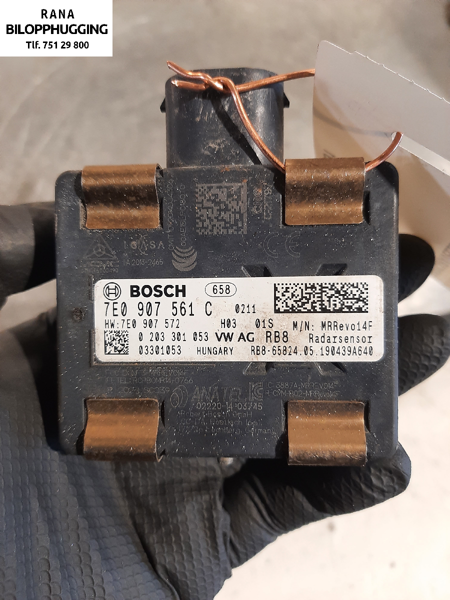 Sensor radar til VW Transporter / Caravelle 2019-->> (T6.1) (T6.1) (VOLKSWAGEN|7E0907561C|)