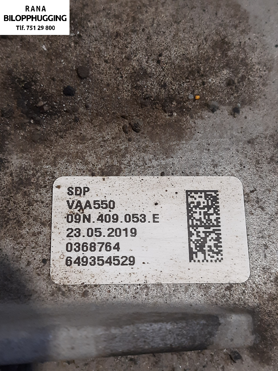 Girkasse 4WD fordelingskasse til VW Transporter / Caravelle 2019-->> (T6.1) (T6.1) (VOLKSWAGEN|09N409053E|)