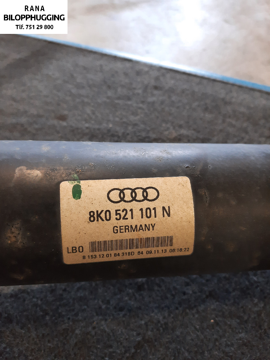 Mellomaksel til Audi A4, Allroad 2009-2016 (Type I) (B8) (B8) (AUDI|8K0521101N|)