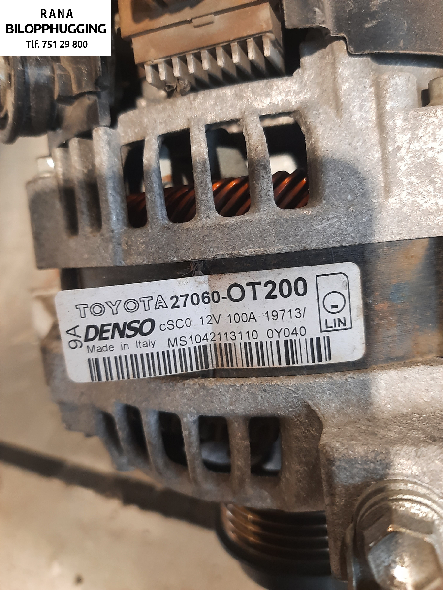 Dynamo til Toyota Auris 2013-2015 (Type II, Fase 1)  (TOYOTA||NBG 4180|270600T200)