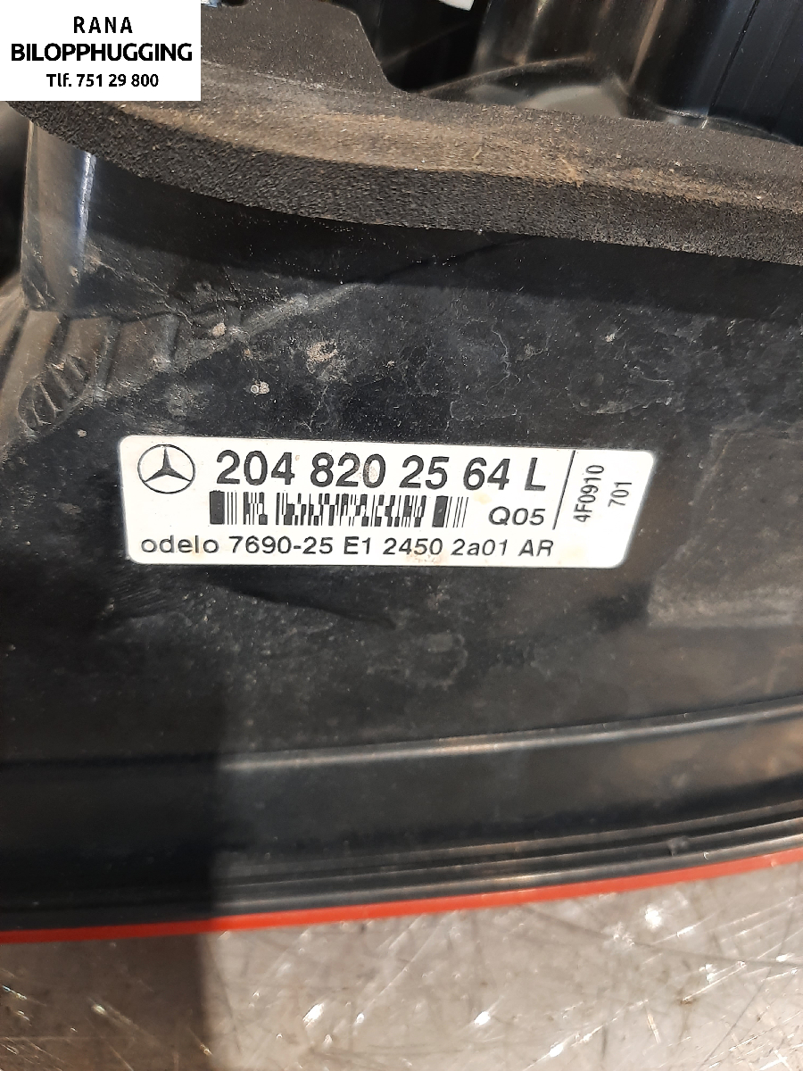 Baklykt venstre til Mercedes GLK 2008-2015 (X204) (X204) (MERCEDES|2048202564L|)