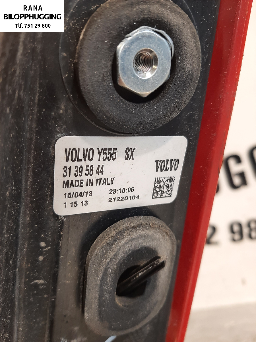 Baklykt venstre til Volvo V40 2012-2019 (VOLVO||31395844)