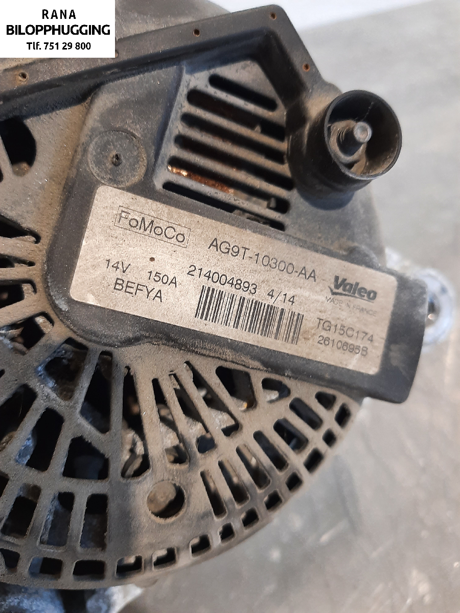 Dynamo til Ford Mondeo 2011-2014 (Type IV, Fase 2)  (2,0  2WD||NBG 3791|AG9T10300AA)
