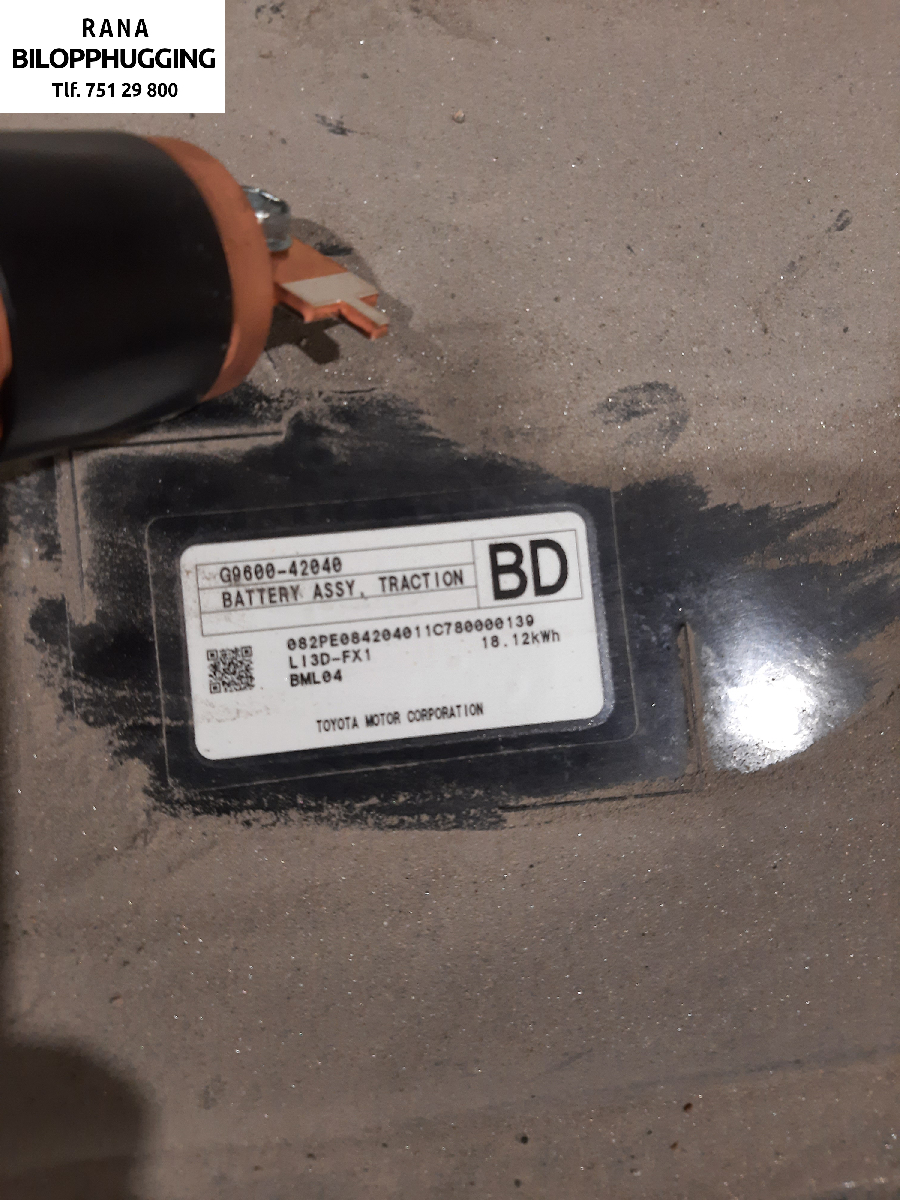 Batteripakke elbil til Toyota RAV4 2019-->> (Type V) (TOYOTA|G951042030||G9600-42040)