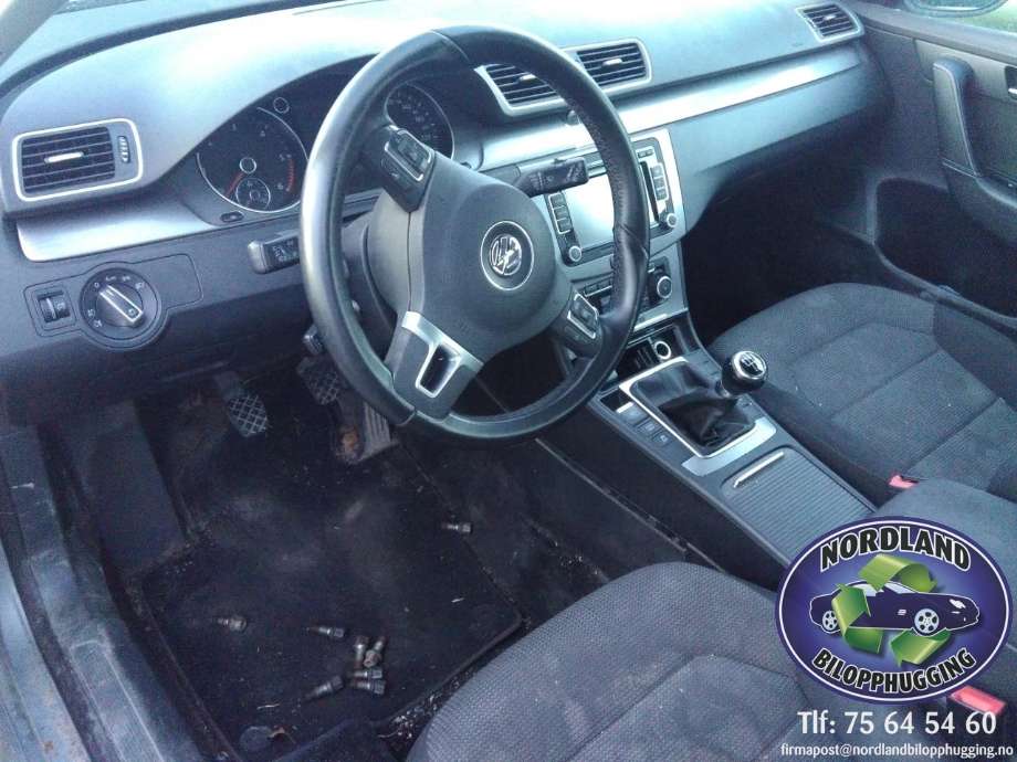 VW Passat 2011-2015 (B7) (B7), Motorkode: CAY, Girkassekode: 