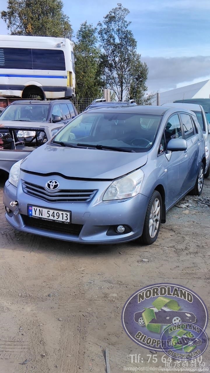 Toyota Verso 2009-2016 (Type III) , Motorkode: 1AD-FTV, Girkassekode: 