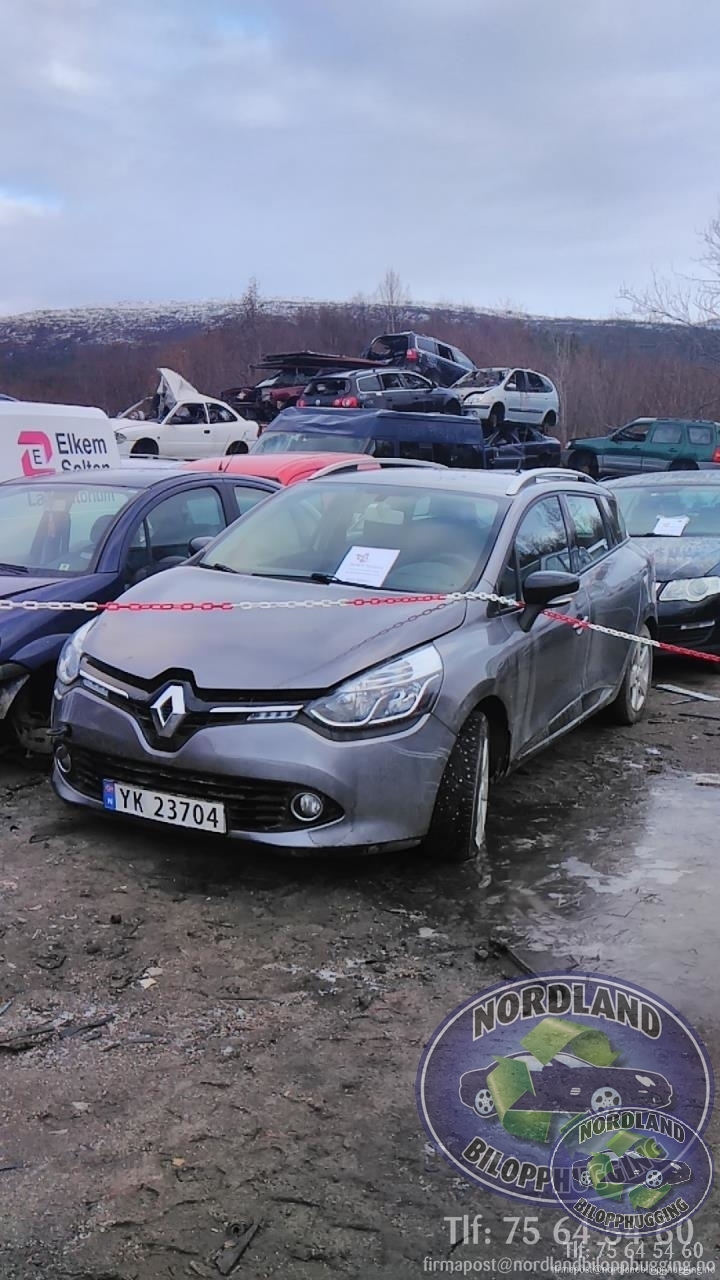 Renault Clio 2012-2016 (Type IV, Fase 1) , Motorkode: K9K B6, Girkassekode: 