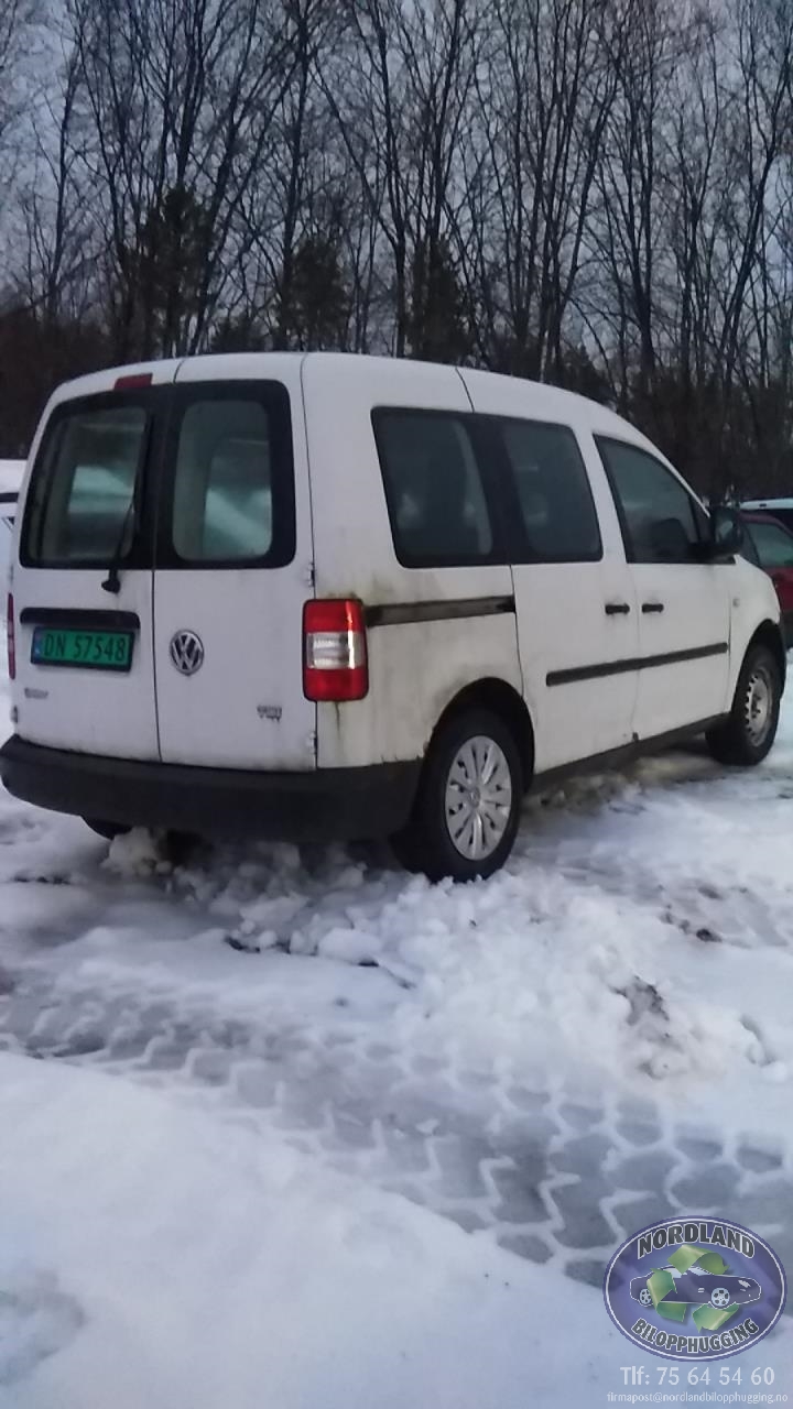 VW Caddy 2010-2015 (Type III, Fase 2) , Motorkode: CAY, Girkassekode: