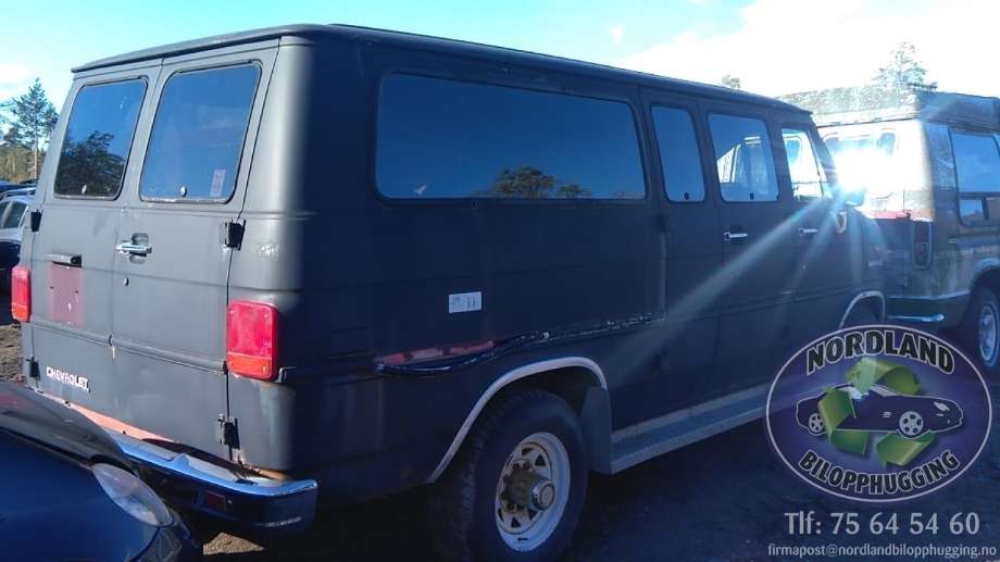 Chevrolet Van G30 1971-1996 , Motorkode: J, Girkassekode: 