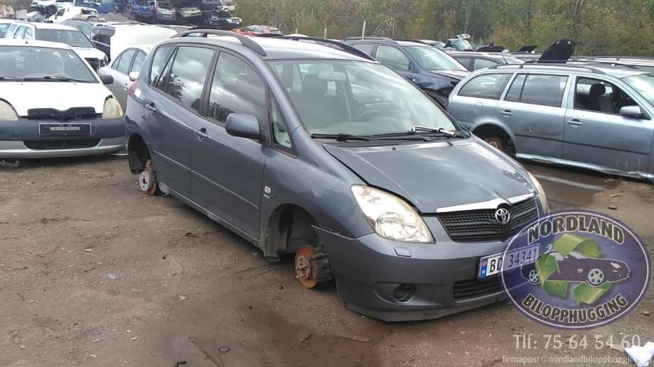 Toyota Verso 2002-2004 (COROLLA) (COROLLA), Motorkode: 3ZZ-FE, Girkassekode: 