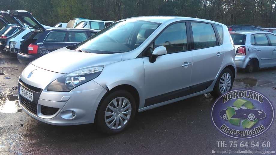 Renault Scenic 2009-2016 (Type III) , Motorkode: K9K N8, Girkassekode: 