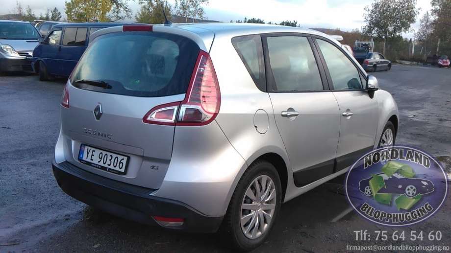 Renault Scenic 2009-2016 (Type III) , Motorkode: K9K N8, Girkassekode: 