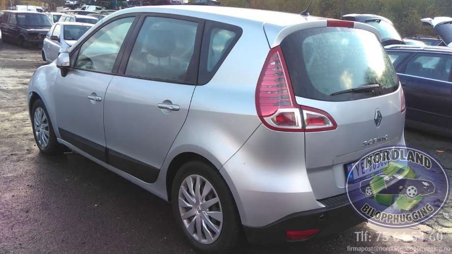 Renault Scenic 2009-2016 (Type III) , Motorkode: K9K N8, Girkassekode: 