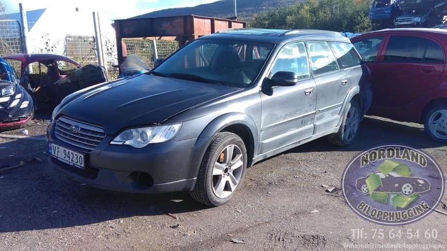 Subaru Outback, 2007-2009 (Type III, Fase 2)  delebil , Motorkode: EJ25