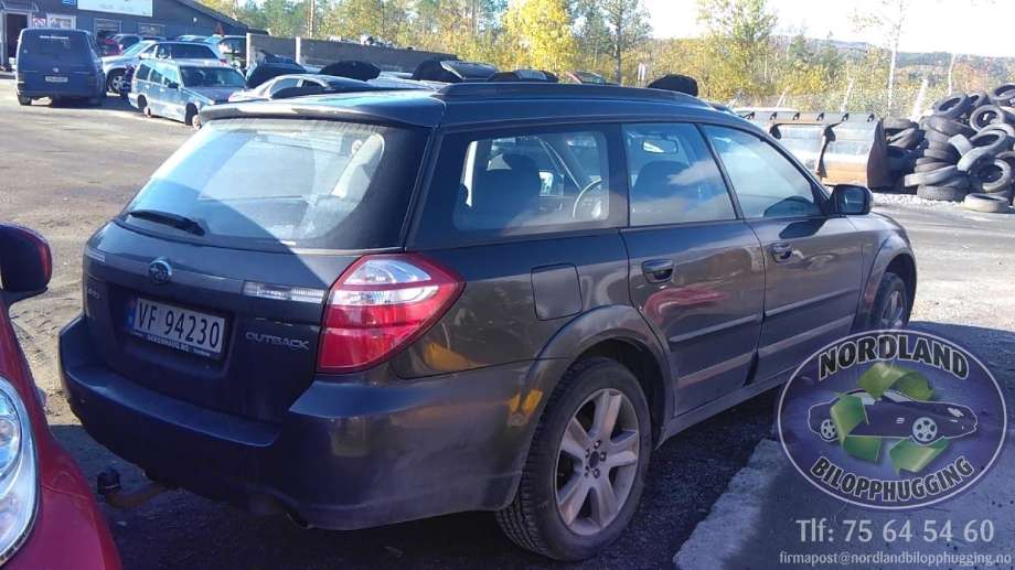 Subaru Outback 2007-2009 (Type III, Fase 2) delebil , Motorkode: EJ25, Girkassekode: 