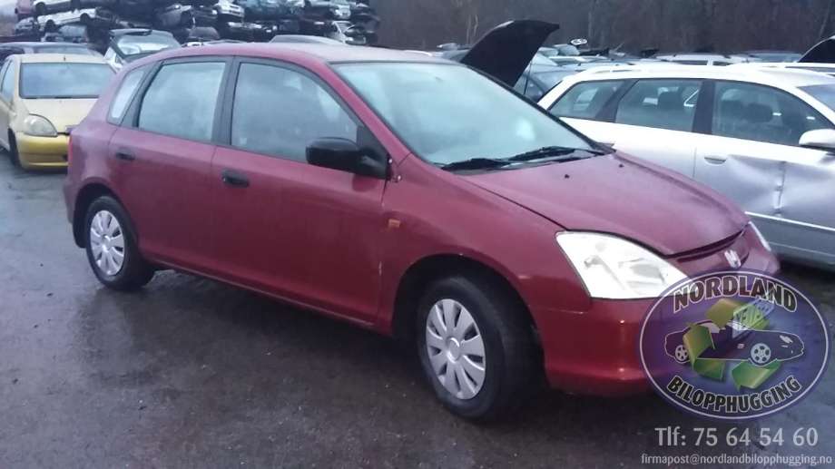 Honda Civic 2001-2005 (Type VII) (ENGELSK) (ENGELSK), Motorkode: D14Z6, Girkassekode: 