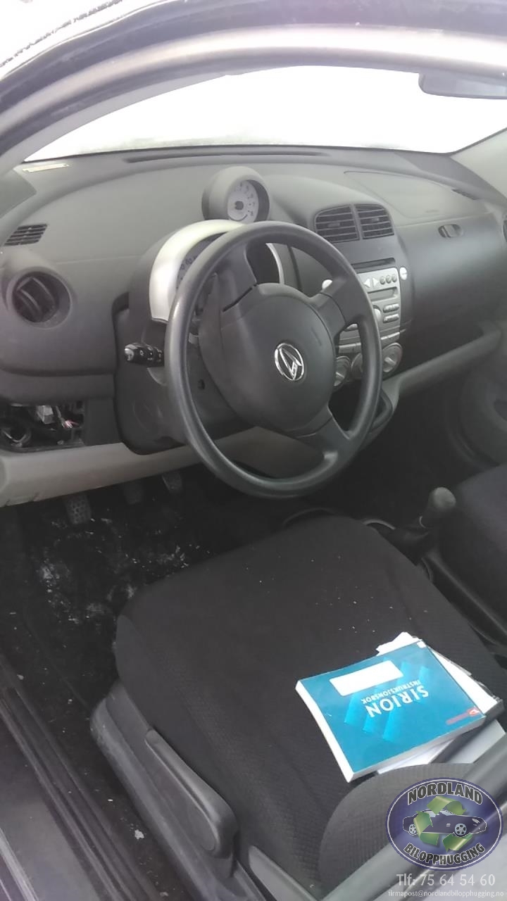 Daihatsu Sirion 2006-2009 (Type II) , Motorkode: K3, Girkassekode: 