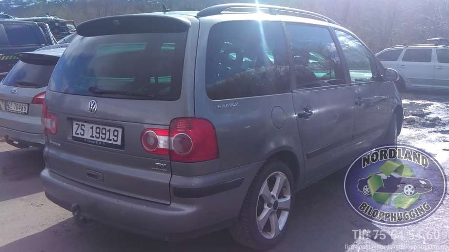 VW Sharan 2000-2010 (Type I, Fase 2) , Motorkode: AUY, Girkassekode: 
