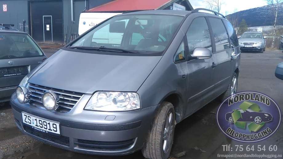 VW Sharan 2000-2010 (Type I, Fase 2) , Motorkode: AUY, Girkassekode: 