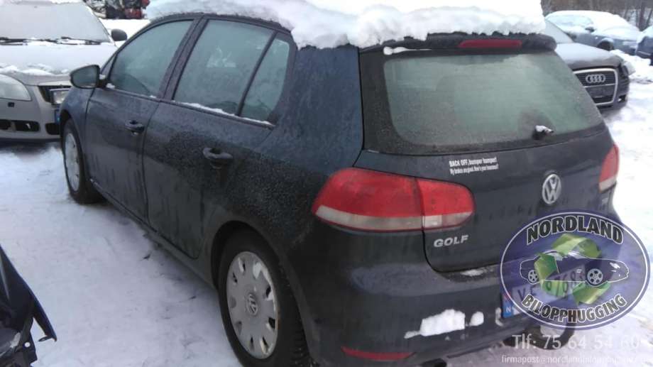 VW Golf VI, 2008-2012  delebil , Motorkode: CAY
