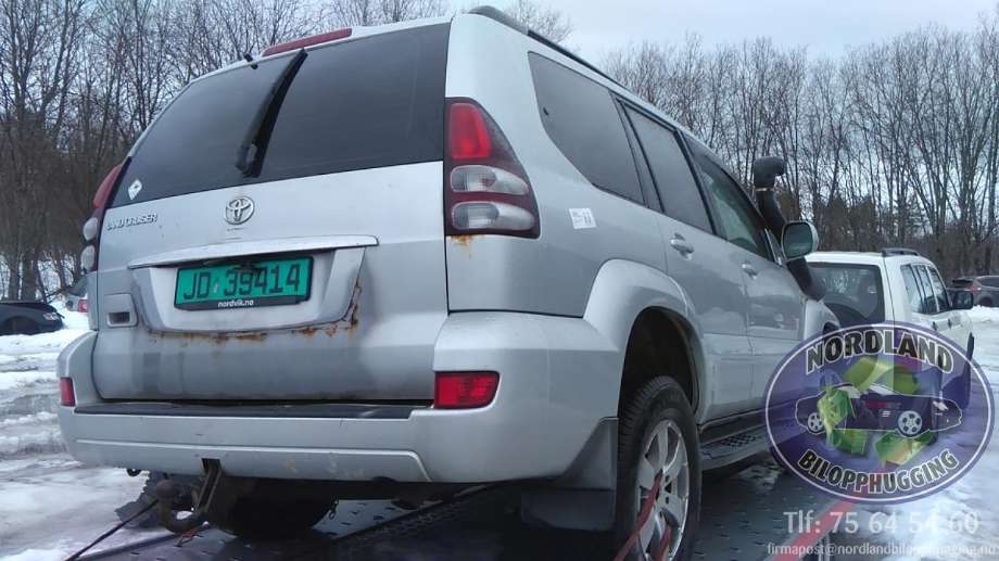 Toyota Land Cruiser 120 2002-2009 delebil , Motorkode: 1KD-FTV, Girkassekode: 