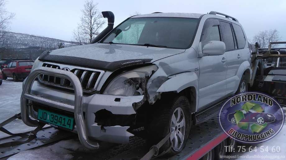 Toyota Land Cruiser 120 2002-2009 delebil , Motorkode: 1KD-FTV, Girkassekode: 