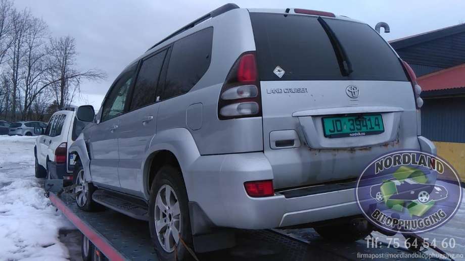 Toyota Land Cruiser 120 2002-2009 delebil , Motorkode: 1KD-FTV, Girkassekode: 