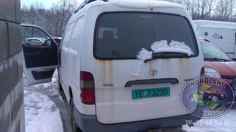 Toyota Hiace 2001-2006 (Fase 2) delebil , Motorkode: 2KD-FTV, Girkassekode: 