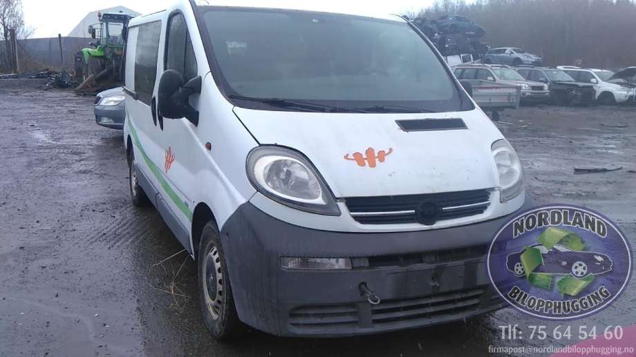 Opel Vivaro A, 2001-2006  delebil , Motorkode: F9QU7