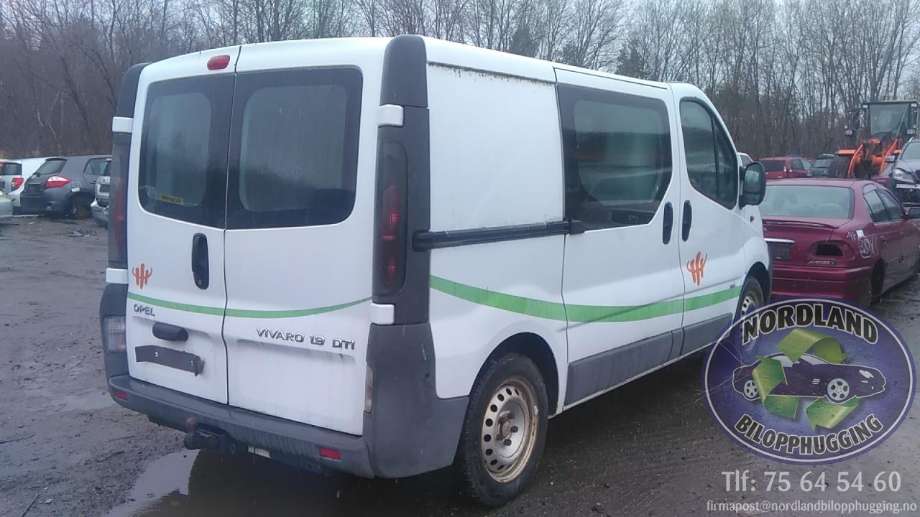 Opel Vivaro A 2001-2006 delebil , Motorkode: F9QU7, Girkassekode: 