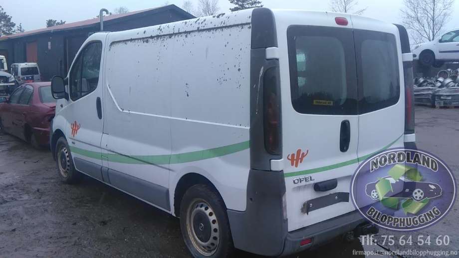Opel Vivaro A 2001-2006 delebil , Motorkode: F9QU7, Girkassekode: 