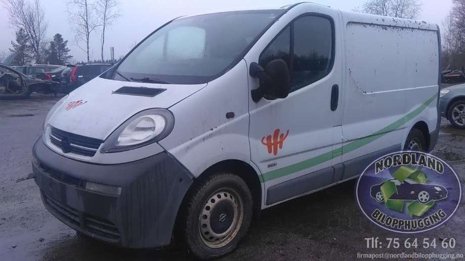 Opel Vivaro A 2001-2006 delebil , Motorkode: F9QU7, Girkassekode: 