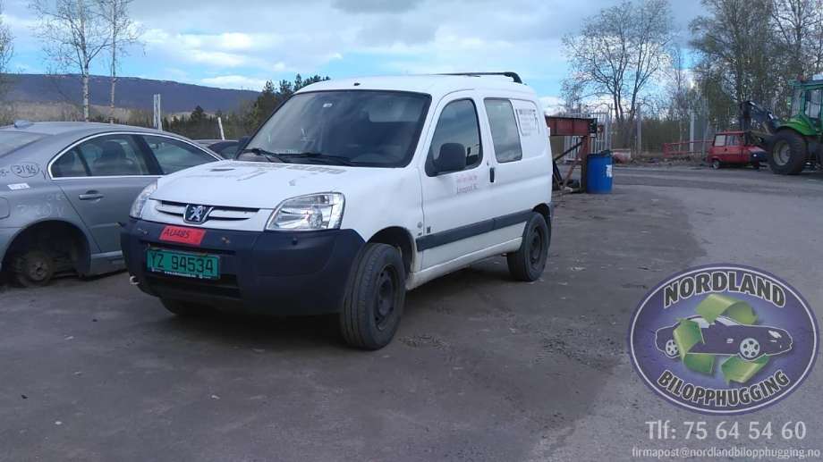Peugeot Partner 2002-2008 (Type I, Fase 2) delebil , Motorkode: RHY, Girkassekode: 