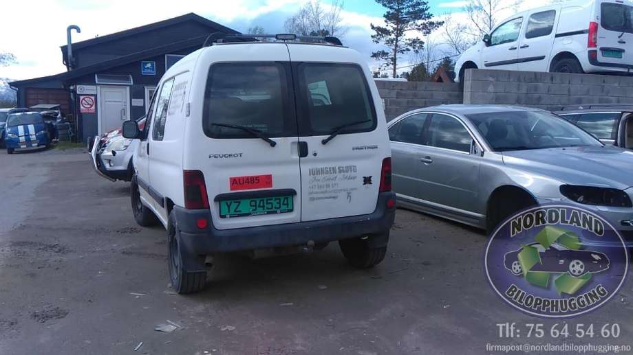Peugeot Partner 2002-2008 (Type I, Fase 2) delebil , Motorkode: RHY, Girkassekode: 