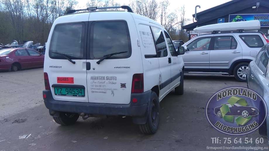 Peugeot Partner 2002-2008 (Type I, Fase 2) delebil , Motorkode: RHY, Girkassekode: 
