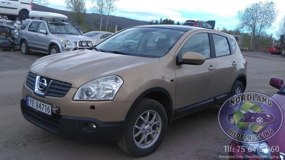 Nissan Qashqai 2007-2010 (Type I, Fase 1) delebil , Motorkode: K9K, Girkassekode: 