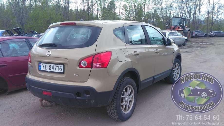 Nissan Qashqai 2007-2010 (Type I, Fase 1) delebil , Motorkode: K9K, Girkassekode: 