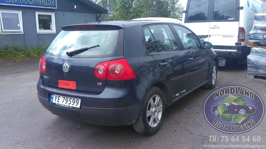 VW Golf, Plus/Cross 2005-2009 (Fase 1) delebil , Motorkode: BSE, Girkassekode: 