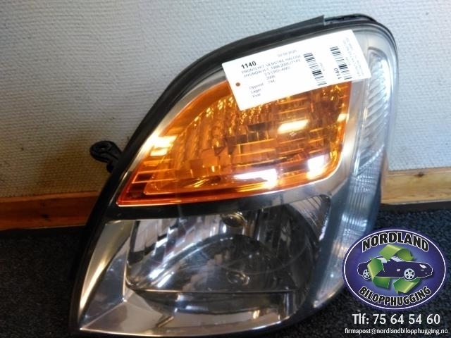 Frontlykt venstre halogen til Hyundai H-1, 1998-2005 (Type I, Fase 1)  