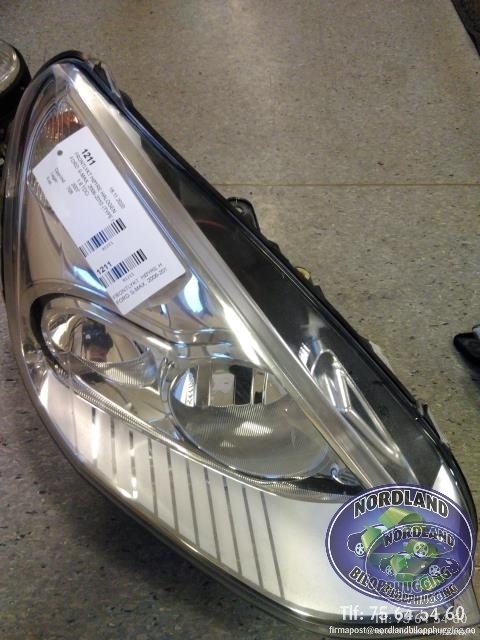 Frontlykt høyre halogen til Ford S-Max, 2006-2010 (Type I, Fase 1)