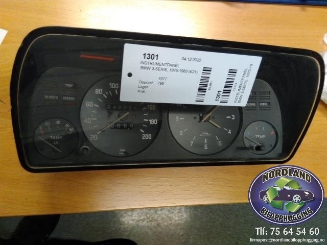 Instrumentpanel til BMW 3-Serie 1975-1983 (E21) (E21)