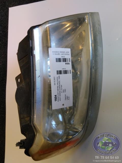 Frontlykt høyre halogen til Jeep Grand Cherokee 1999-2004  