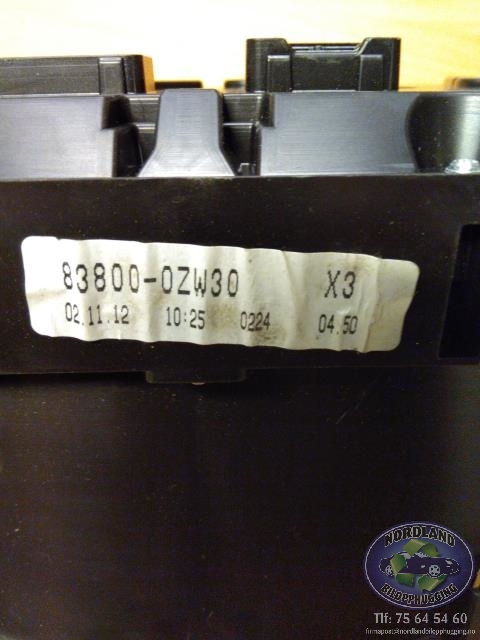 Instrumentpanel til Toyota Auris 2013-2015 (Type II, Fase 1)  