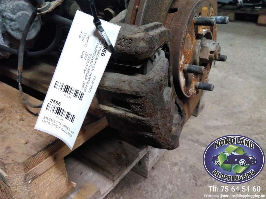 Bremsecaliper høyre foran til Mitsubishi Outlander, 2010-2012 (Type II, Fase 2)  