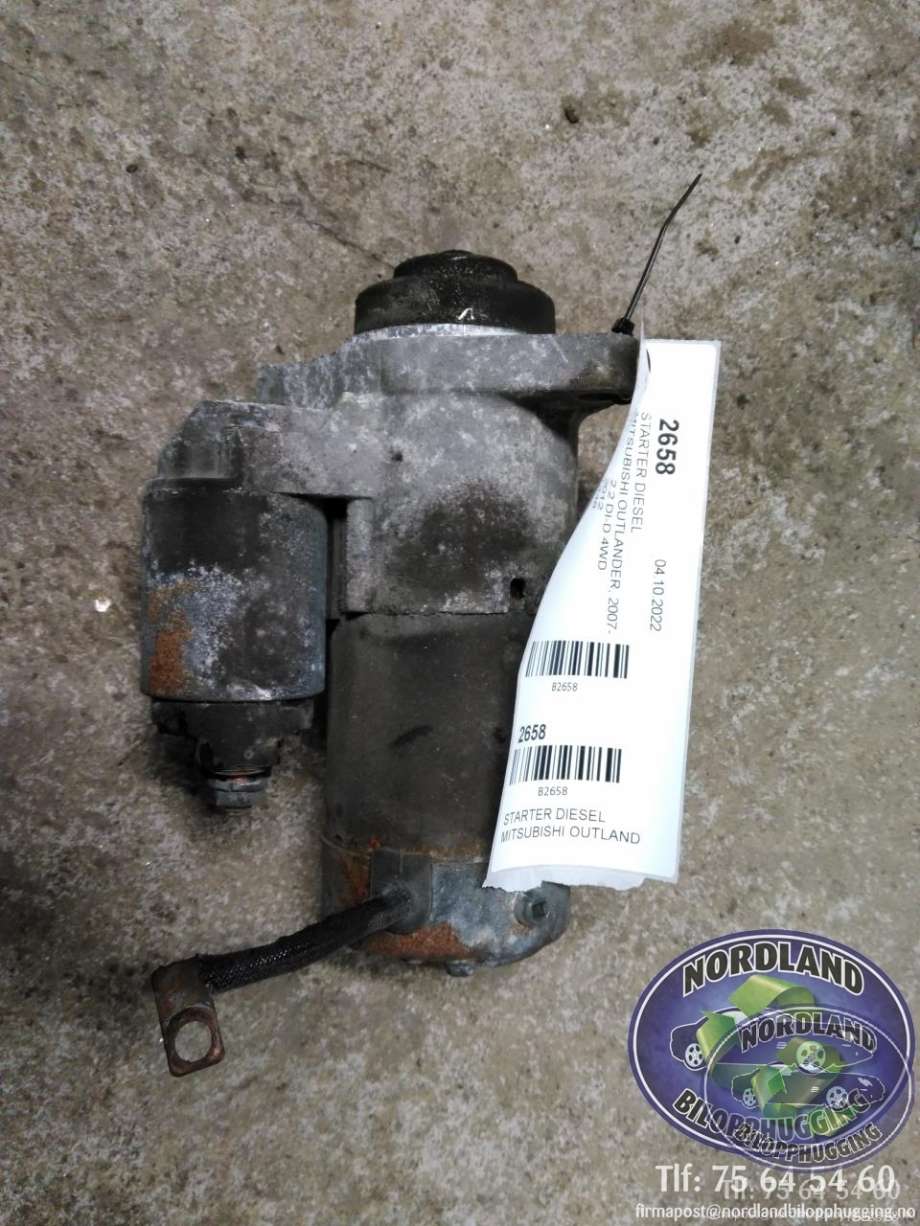 Starter diesel til Mitsubishi Outlander, 2010-2012 (Type II, Fase 2)  