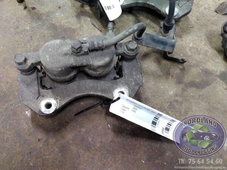 Bremsecaliper høyre foran til Mitsubishi Outlander, 2007-2010 (Type II, Fase 1)  