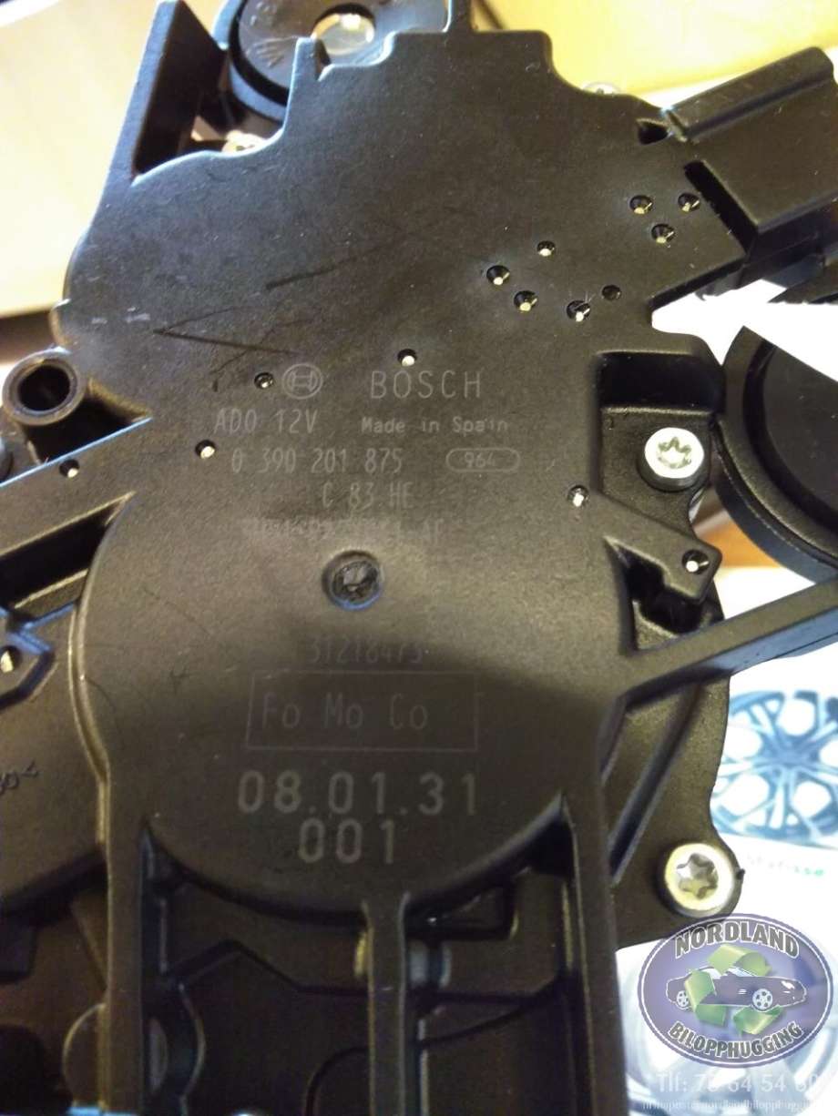 Viskermotor bakrute til Ford Mondeo 2007-2010 (Type IV, Fase 1)  (BOSCH|0 390 201 875|)
