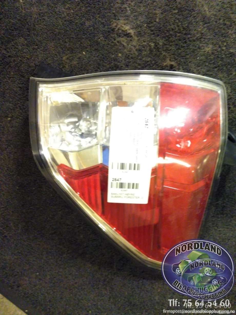 Baklykt høyre til Subaru Forester, 2008-2013 (Type III)  