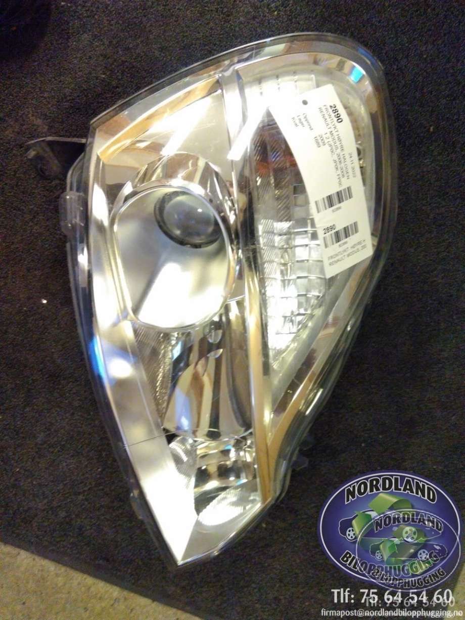Frontlykt høyre halogen til Renault Modus, 2006-2008  