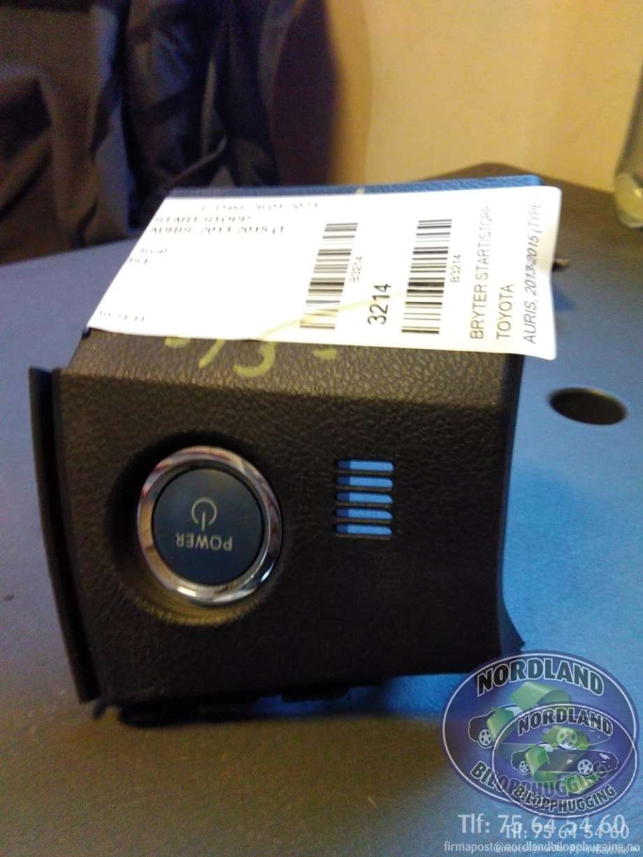 Bryter start/stopp til Toyota Auris, 2013-2015 (Type II, Fase 1)  